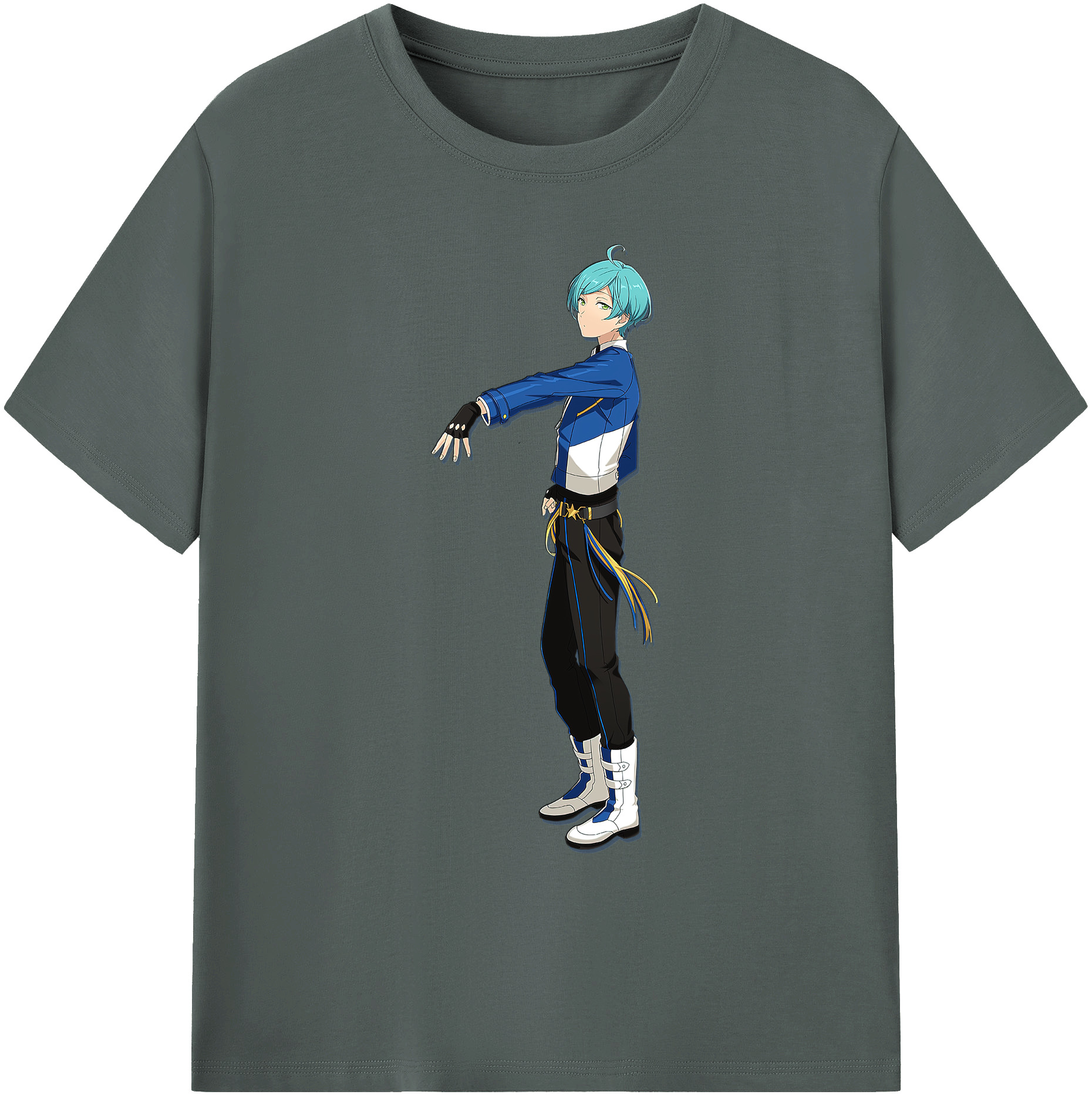 （画像用） あんさんぶるスターズ! Ensemble Stars 綿100％ メンズ半袖Tシャツ｜肌触りやわらか＆通気性